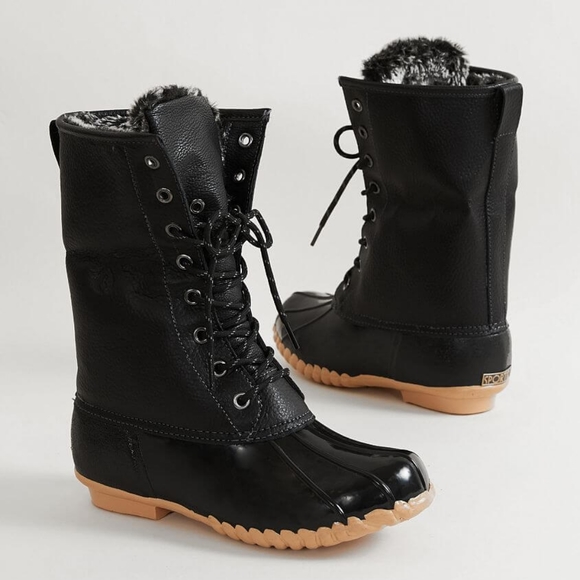 Sporto Shoes | Sporto Delinda Leather Duck Boot | Color: Black | Size: 6 | Steph_Vick's Closet